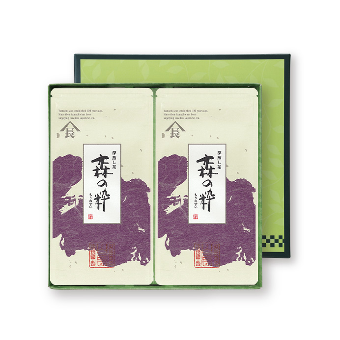 深蒸し茶2枚箱入 森の粋