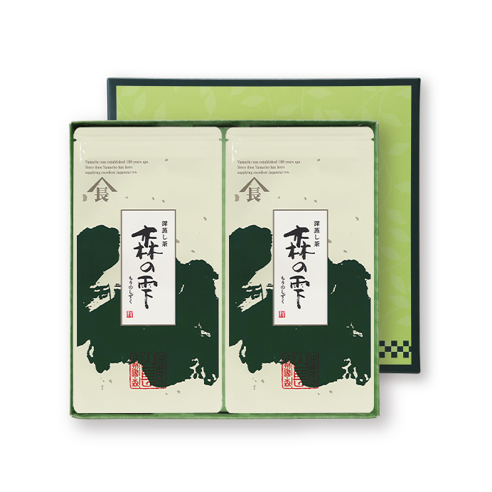 深蒸し茶2枚箱入　森の雫