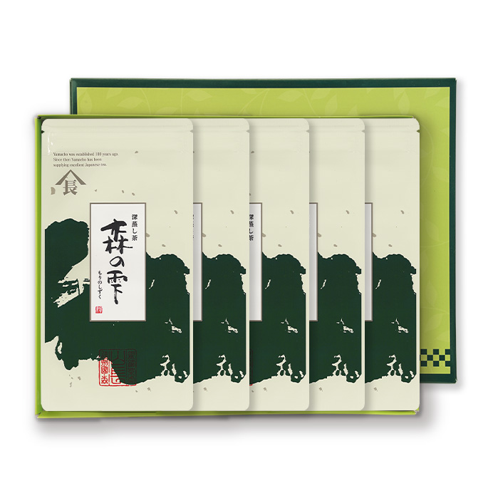 深蒸し茶5枚箱入　森の雫