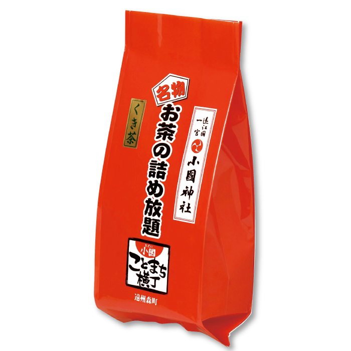 真っ赤な袋のお茶の詰め放題　深蒸しくき茶