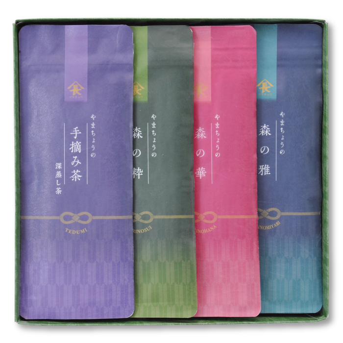 深蒸し茶箱入　飲みくらべセット(手摘み・粋・華・雅)
