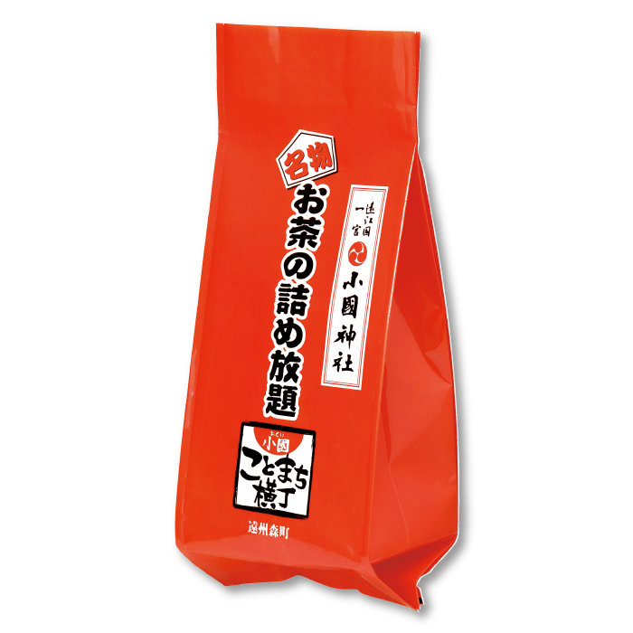 真っ赤な袋のお茶の詰め放題 和紅茶