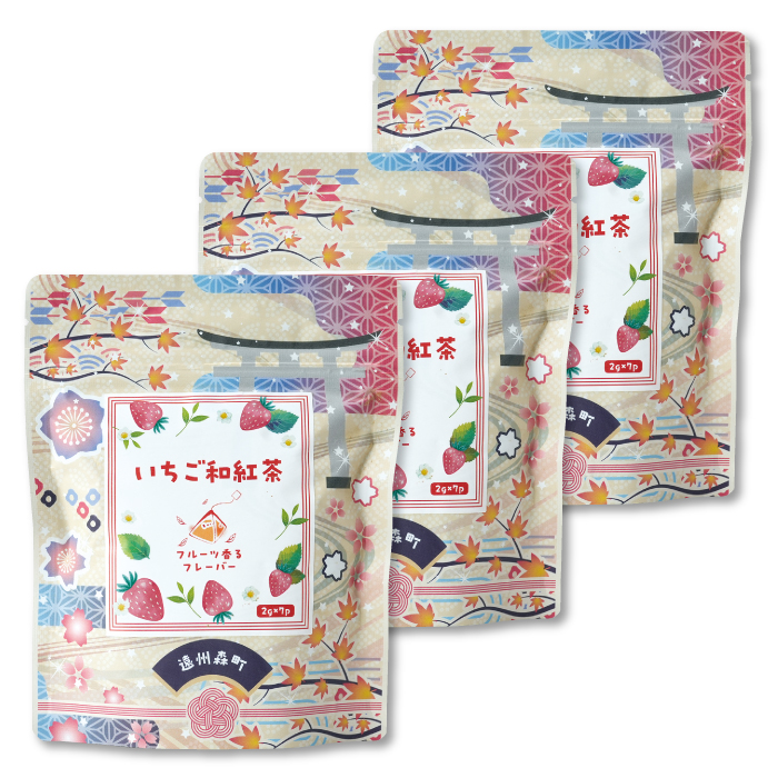 いちご和紅茶 紐付きティーバッグ