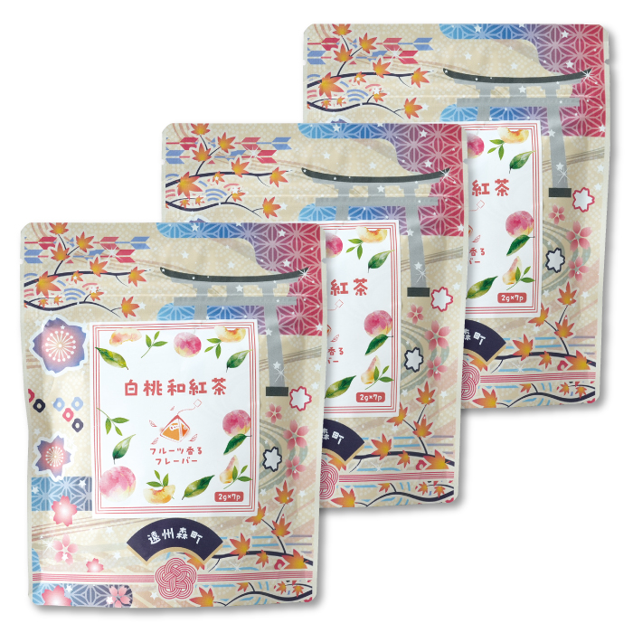 白桃和紅茶ティーバッグ