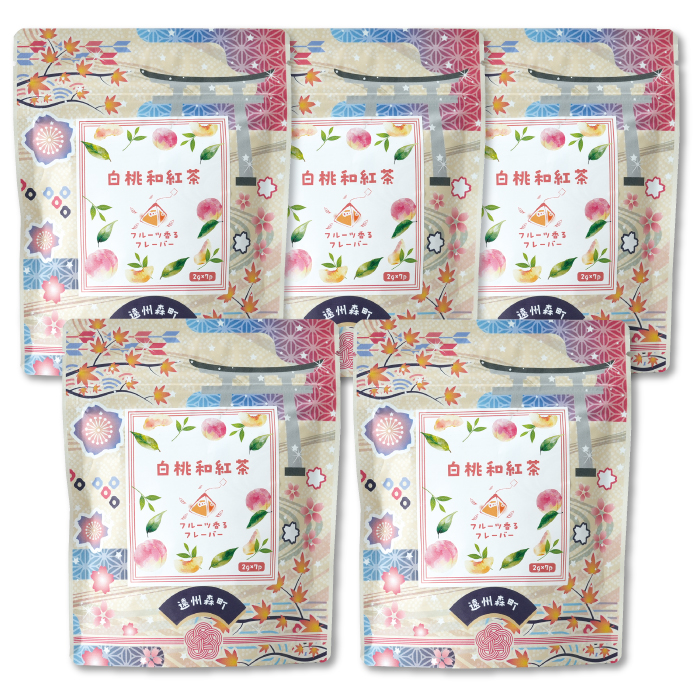 白桃和紅茶ティーバッグ